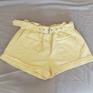 Yellow shorts w/ belt
